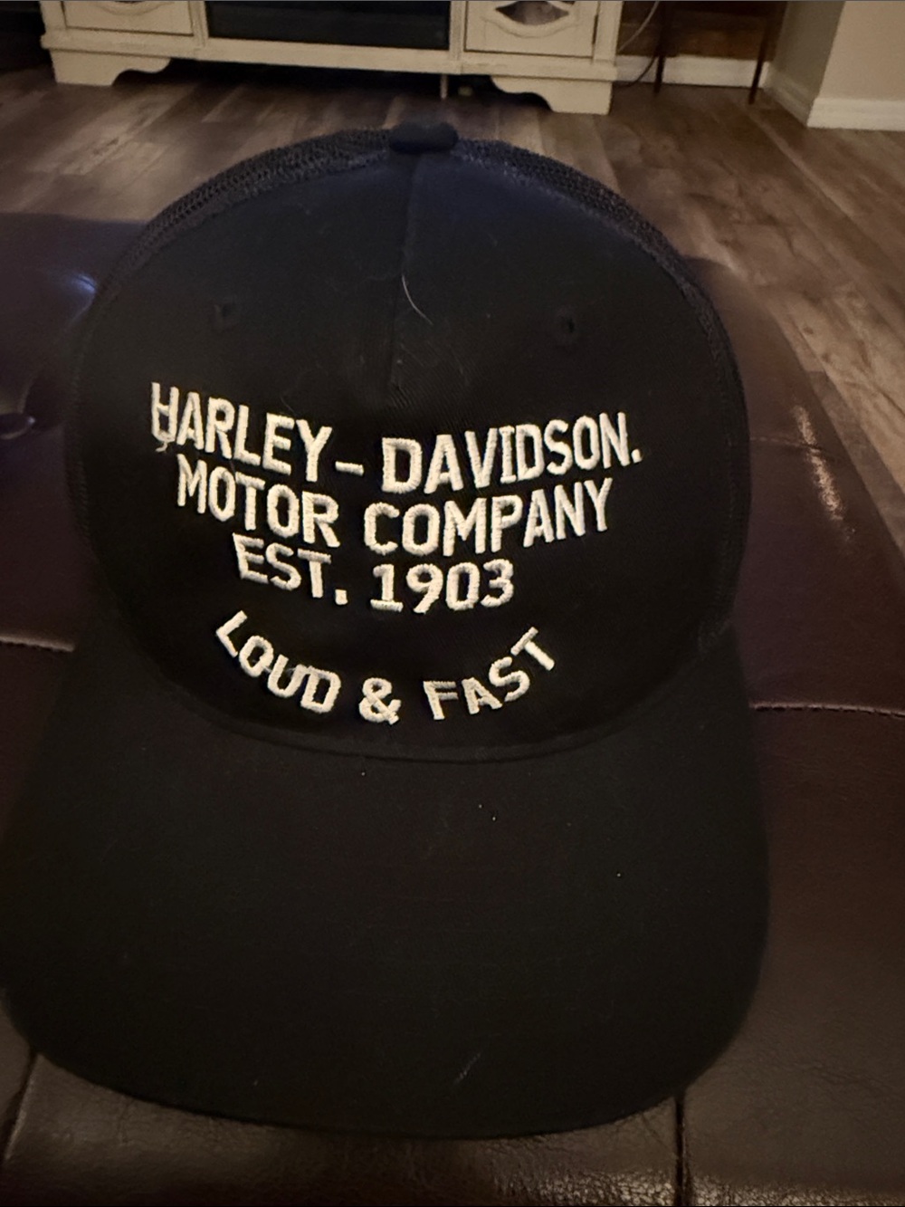Harley-Davidson Black and White Logo Wall Art